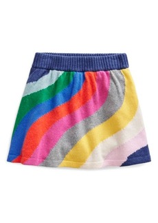 Mini Boden Kids' Rainbow Wave Sweater Skirt