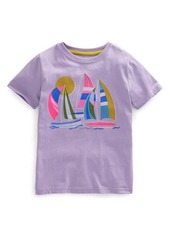 Mini Boden Kids' Sailboat Graphic Tee in Misty Lavender at Nordstrom