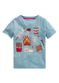 Mini Boden Kids' S'Mores Appliqué Cotton T-Shirt