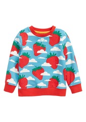 Mini Boden Kids' Strawberry Print Sweatshirt (Toddler, Little Girl & Big Girl)