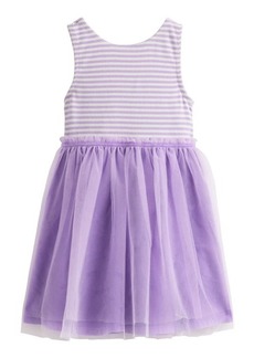 Mini Boden Kids' Stripe Jersey & Tulle Tank Dress