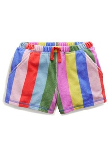 Mini Boden Kids' Stripe Terry Cloth Shorts