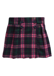 Mini Boden Kids' The Kilt Plaid Button Front Skirt
