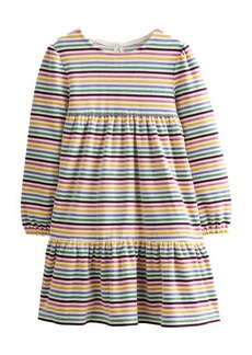Mini Boden Kids' Tiered Velour Dress