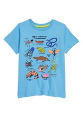 Mini Boden Kids' Very Venomous Graphic Tee in Surfboard Blue Animals at Nordstrom