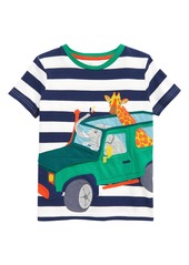 Boy's Mini Boden Kids' Traveling Animals Applique T-Shirt