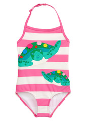 Toddler Girl's Mini Boden Kids' Applique One-Piece Swimsuit