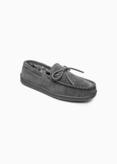 Minnetonka Men's Pile Lined Hardsole Shoes In Charcoal