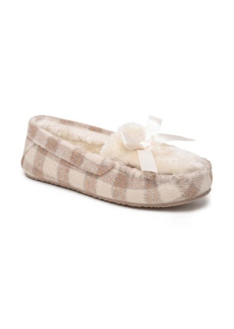 minnetonka cosi faux shearling slipper