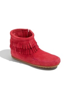 Minnetonka 'Double Fringe' Boot in Hot Pink at Nordstrom