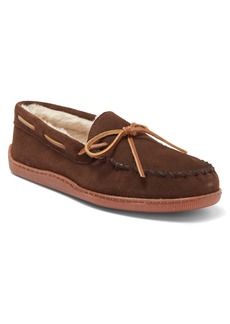 Minnetonka Faux Fur Lined Slipper in Chocolate at Nordstrom Rack