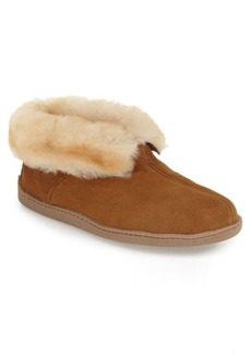 Minnetonka Genuine Shearling Lined Ankle Boot in Golden Tan at Nordstrom