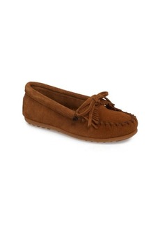 Minnetonka Kilty Moccasin in Dusty Brown at Nordstrom