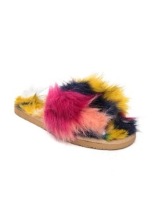 Minnetonka Lolo Faux Fur Slide Sandal