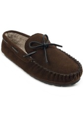 Minnetonka Men's Casey Lined Suede Moccasin Slippers Men's Shoes