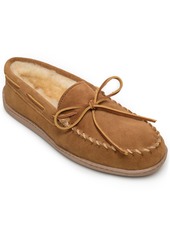 Minnetonka Men's Sheepskin Hardsole Moccasin Extended Sizes Slippers Men's Shoes