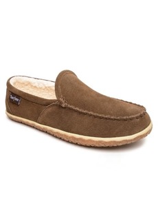 Minnetonka Tilden Faux Shearling Lined Moccasin in Autumn Brown at Nordstrom