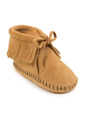 Minnetonka Toddler Boys and Girls Suede Fringe Booties - Tan