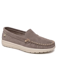 Minnetonka Women's Discover Classic Slip-on Moccasin Shoes - Grey