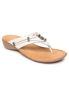 Minnetonka Women's Silverthorne 360 Thong Sandals - White