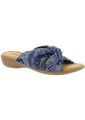 Minnetonka Sarong Womens Criss-Cross Front Slip On Slide Sandals