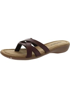 Minnetonka Sunny Womens Leather Flip Flop Thong Sandals