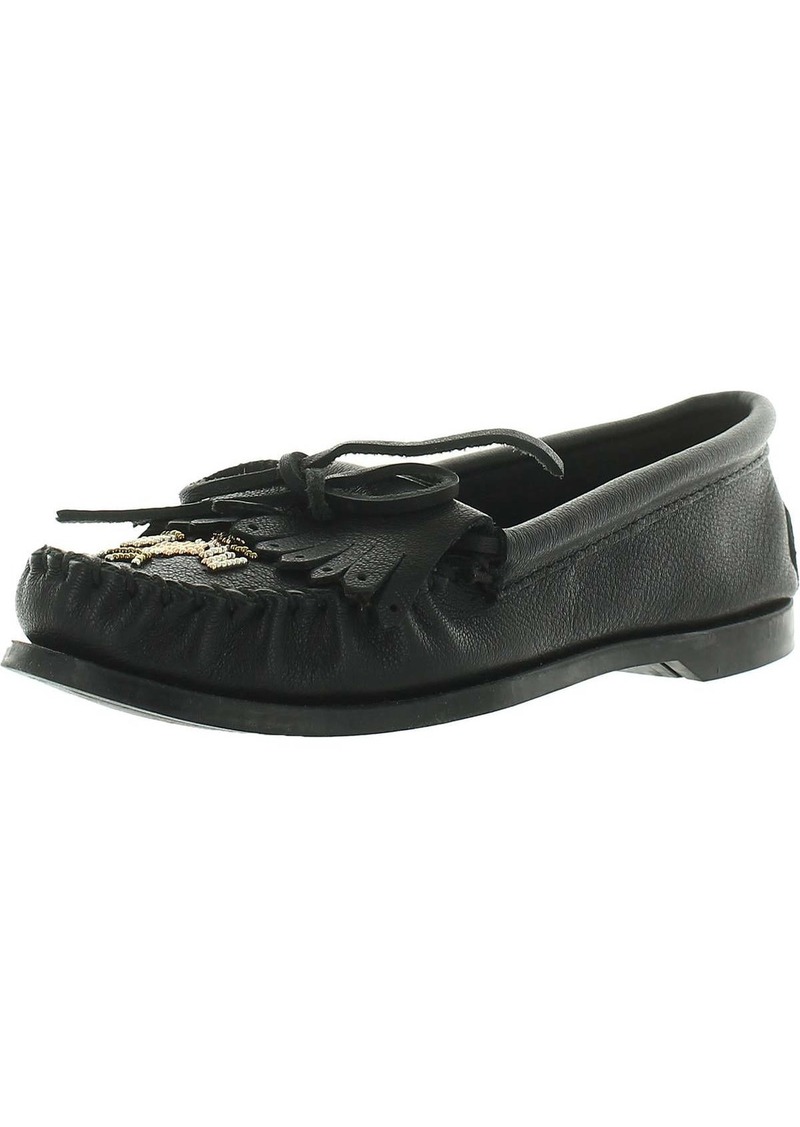 Minnetonka Thunderbird Womens Leather Beaded Moccasins