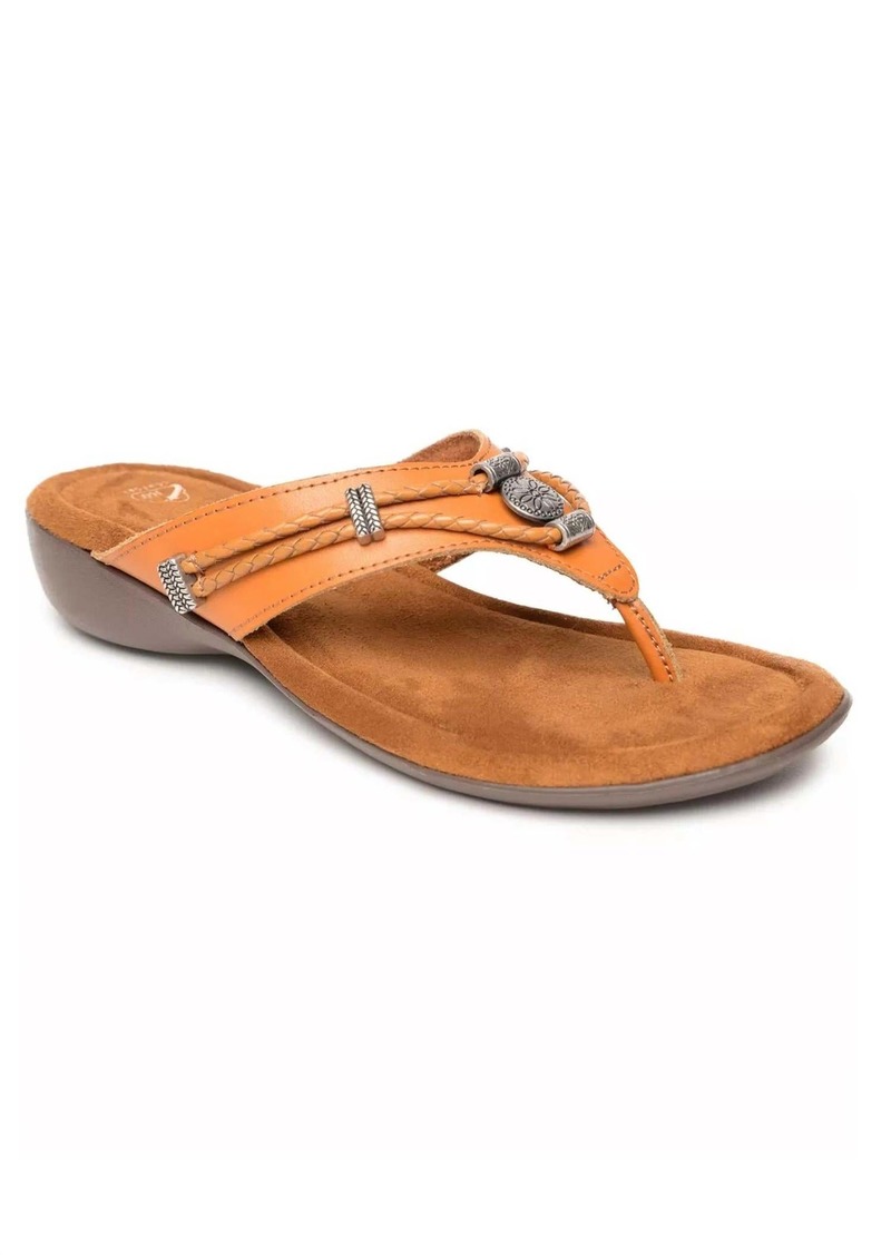 Minnetonka Women's Silverthorne 360 Thong Sandals In Cognac