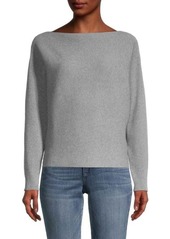 Minnie Rose Boatneck Dolma-Sleeve Sweater