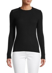 Minnie Rose Cashmere & Cotton-Blend Sweater