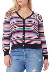 Minnie Rose Cotton Weekend Stripe Cardigan