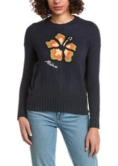 Minnie Rose Hibiscus Silk-Blend Sweater