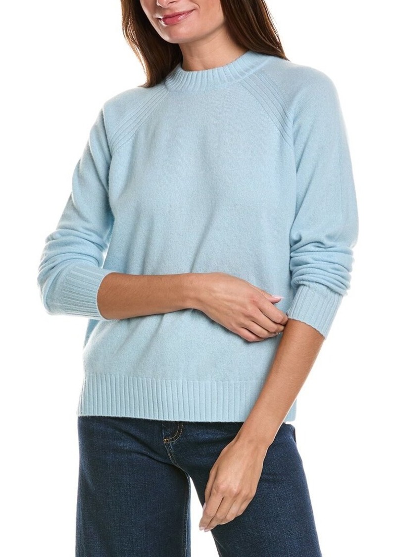 Minnie Rose Mock Neck Cashmere Pullover