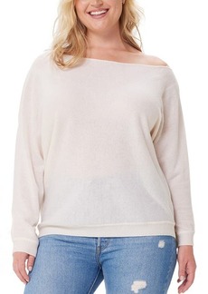 MINNIE ROSE One-Shoulder Cotton & Cashmere Sweater