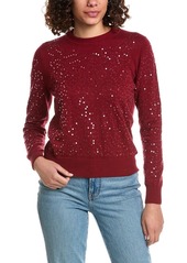 Minnie Rose Paillette Cashmere-Blend Sweater