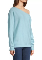 Minnie Rose One-Shoulder Cashmere Sweater