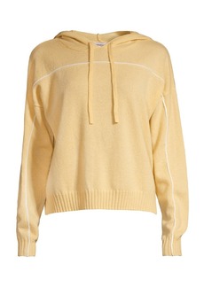 Minnie Rose Oversized Pipe-Embellished Cashmere Hoodie