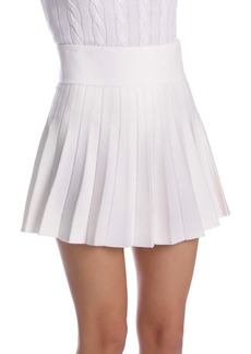 Minnie Rose Pleated Skort In White