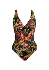 Miraclesuit Botanico Crossover One-Piece Swimsuit