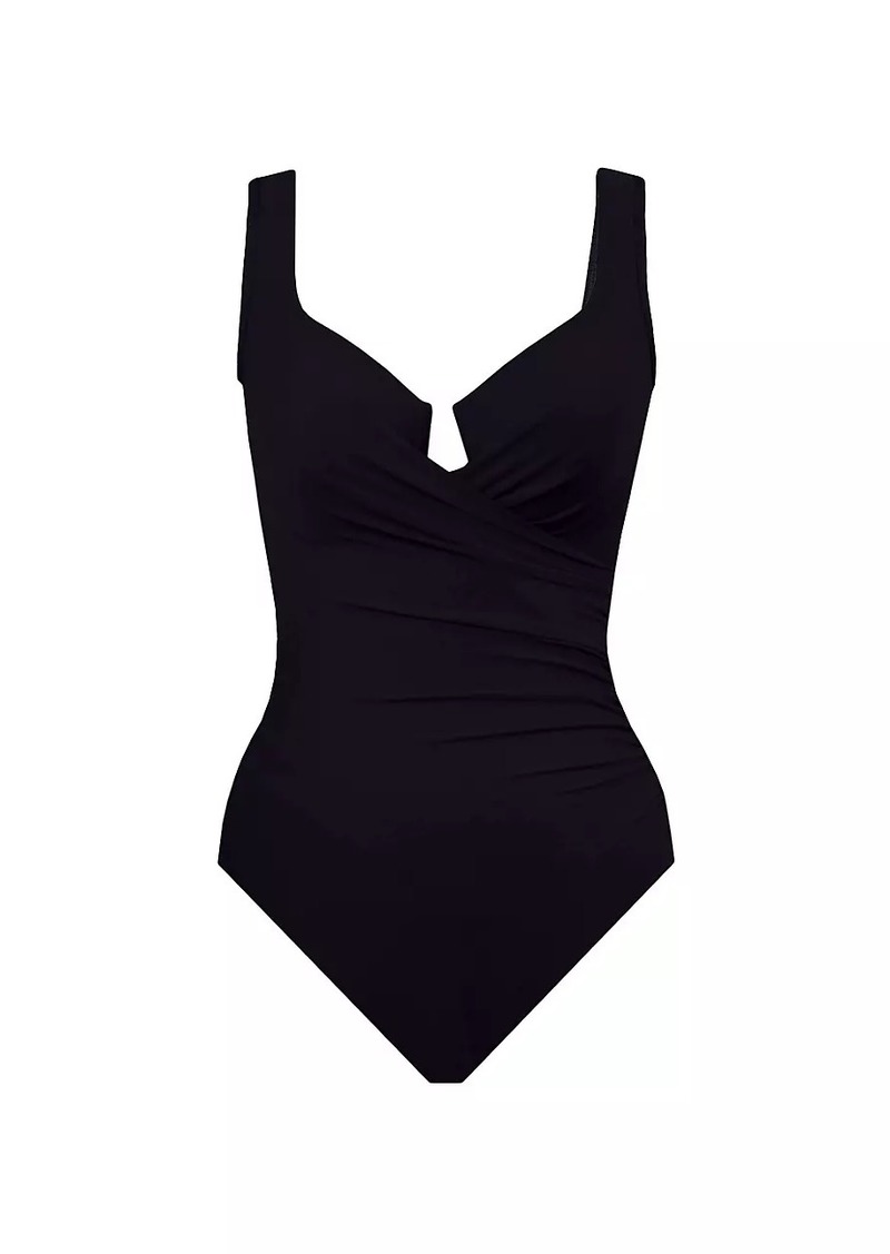 Miraclesuit Plus Draped One-Piece Swimsuit