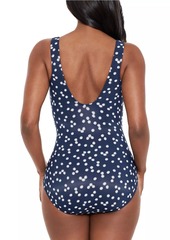 Miraclesuit Luminare Cherie Polka Dot One-Piece Swimsuit