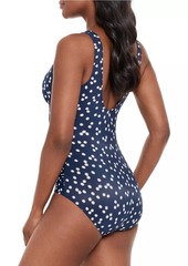 Miraclesuit Luminare Cherie Polka Dot One-Piece Swimsuit