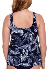 Miraclesuit Plus Size Tropica Toile Ursula Underwire Tankini Top - Tropica Toile