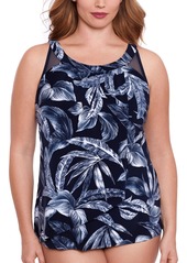 Miraclesuit Plus Size Tropica Toile Ursula Underwire Tankini Top - Tropica Toile