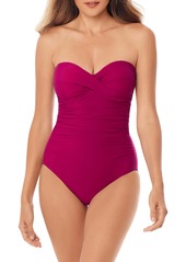 Miraclesuit® Rock Solid Madrid Bandeau One-Piece Swimsuit