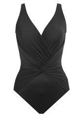 Miraclesuit® Rock Solid Twist Front One-Piece Swimsuit