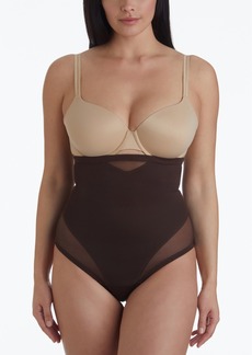 Miraclesuit Women's Extra Firm Tummy-Control High-Waist Sheer Thong 2778 - Coffee