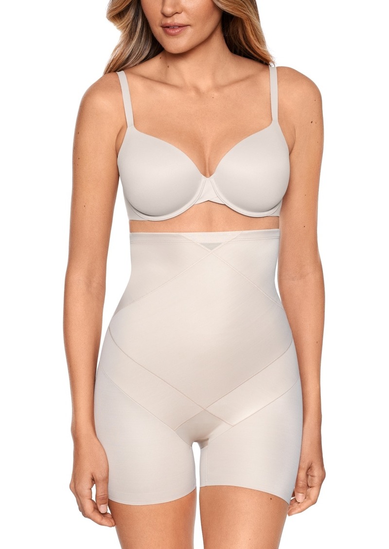 Miraclesuit Women's Tummy Tuck Extra Firm High-Waist Boyshort 2416 - Warm Beige