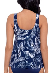 Miraclesuit Women's Tropica Toile Ursula Underwire Tankini Top - Tropica Toile