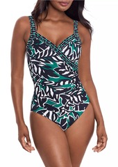 Miraclesuit Palma Verde Sanibel Draped One-Piece Swimsuit